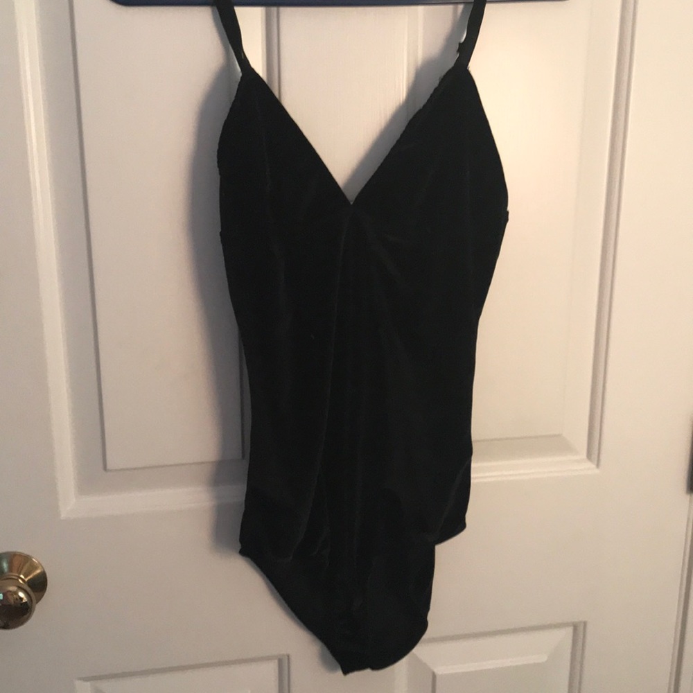 Velvet body suit